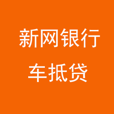 望谟新网银行车抵贷